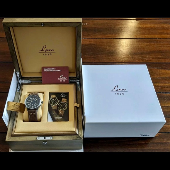 Laco Dortmund Erbstuck Pilot Watch Original 45mm - Picture 7 of 10